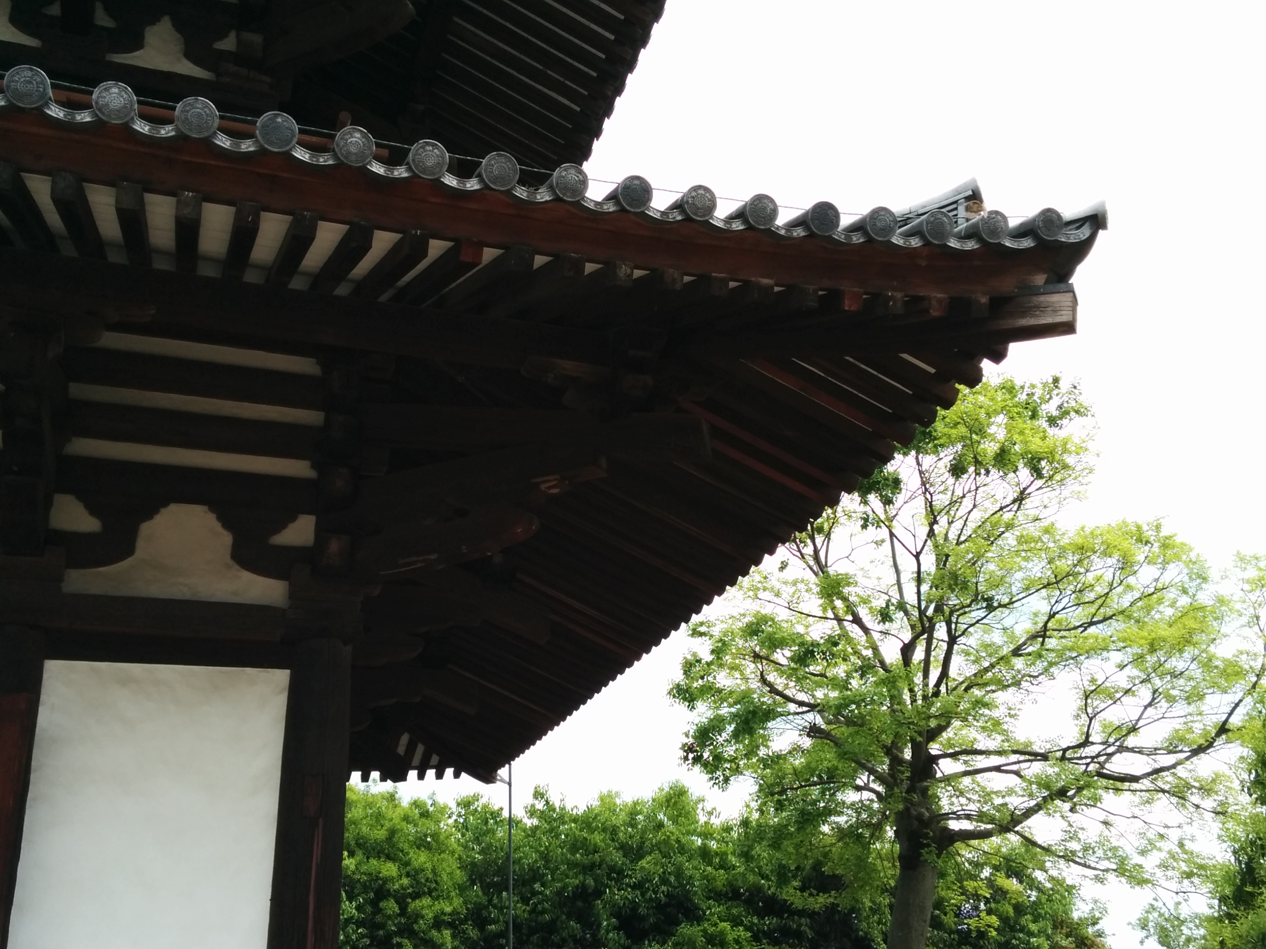 法起寺　三重塔　最下部　木組